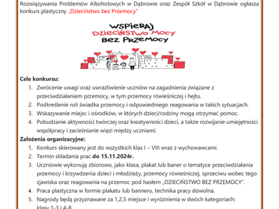 Ogłoszenie o konkursie.