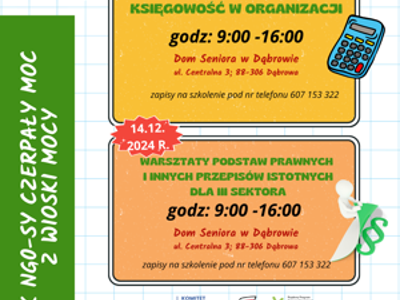 Plakat o szkoleniu