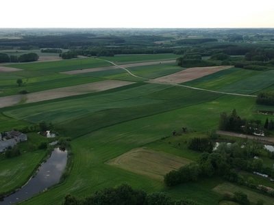 Panorama Chrostkowo - patrząc na Obory