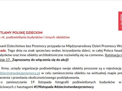 ROZŚWIETLAMY POLSKĘ DZIECIOM