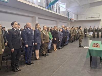 Ślubowanie klasy mundurowej w "Rubinku"