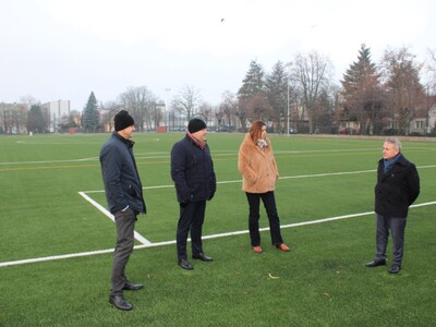 Zakończono kolejny etap prac przy przebudowie boiska i budowie zaplecza sanitarno - szatniowego