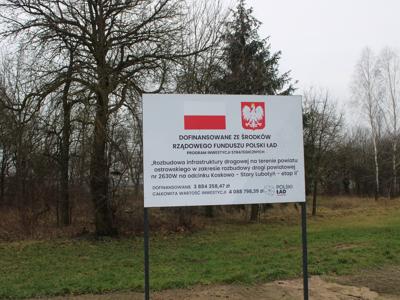 rozbudowa drogi powiatowej  na odcinku Koskowo – Stary Lubotyń
