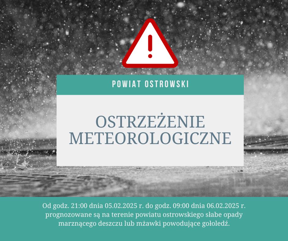 ostrzeżenie meteorologiczne