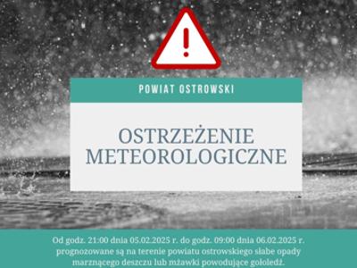 ostrzeżenie meteorologiczne