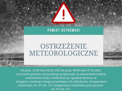 ostrzeżenie meteorologiczne