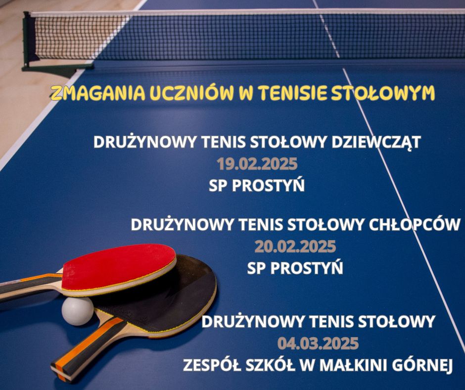 GRAFIKA TENIS STOŁOWY