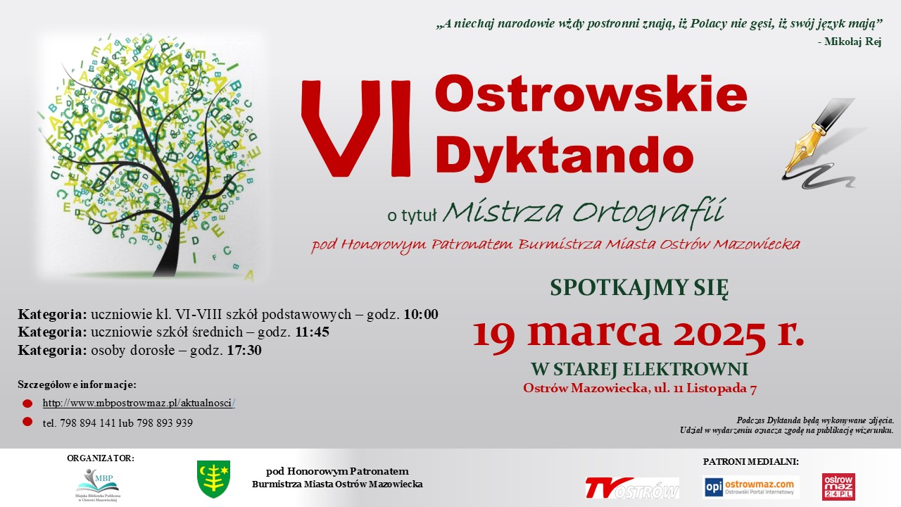 plakat informujacy o wydarzeniu