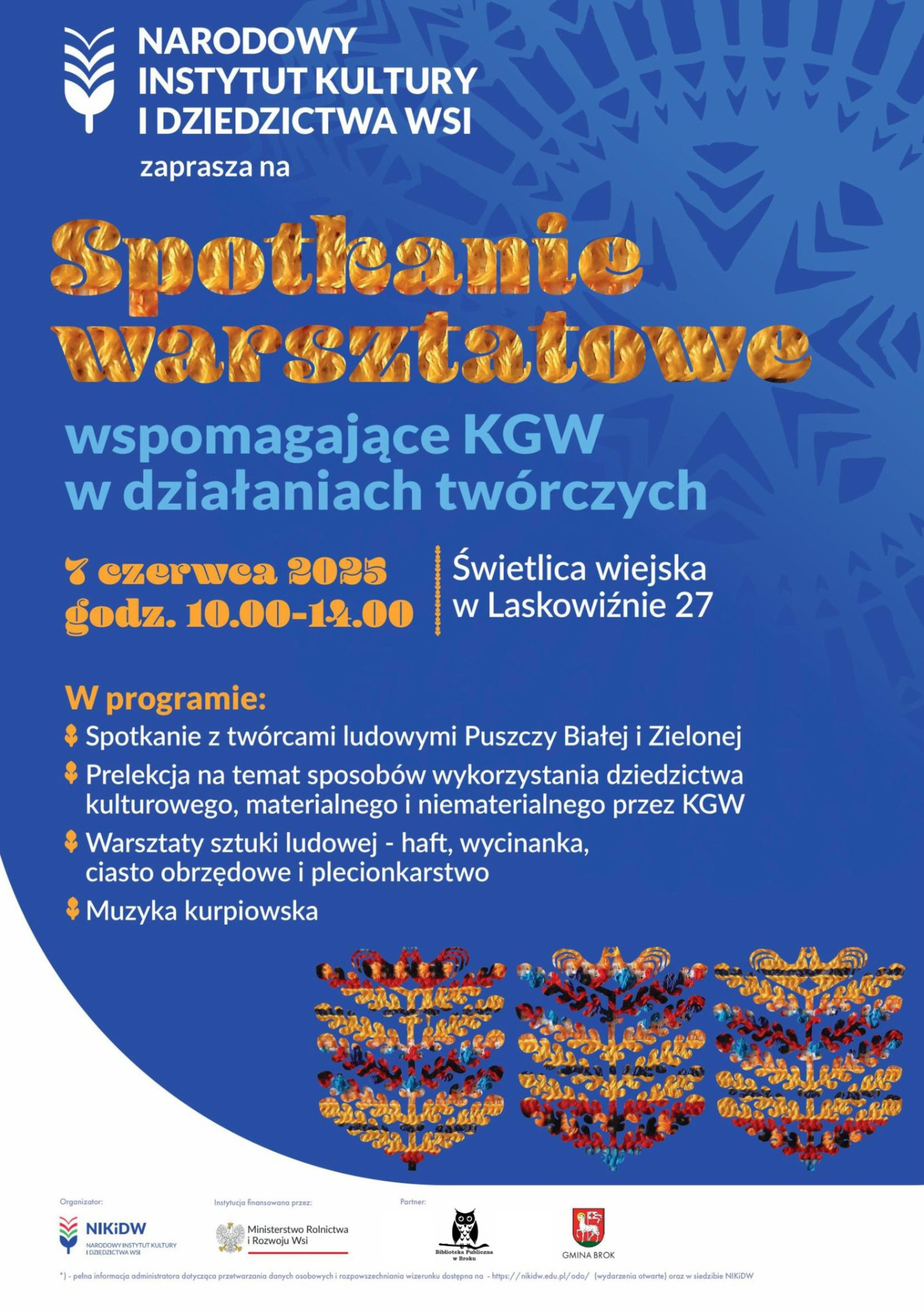 plakat spotkanie warsztatowe