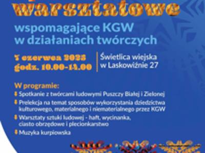 plakat spotkanie warsztatowe