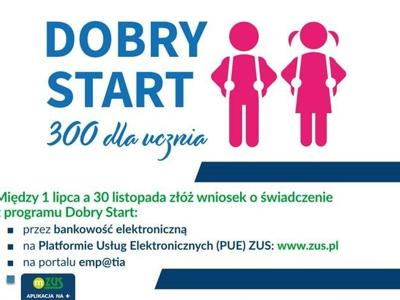 grafika ZUS DOBRY START