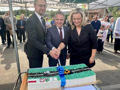 Uroczysty odbiór drogi powiatowej Białe-Szczepanowice - Kamieńczyk-Ryciorki 
