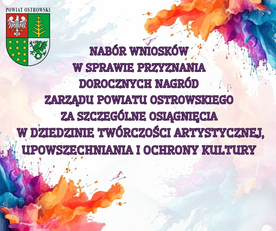 nabór wniosków do nagrody Zarządu Powiatu