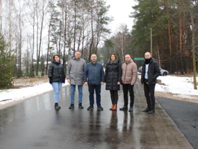 Odbiór końcowy prac na drodze powiatowej w gminie Andrzejewo