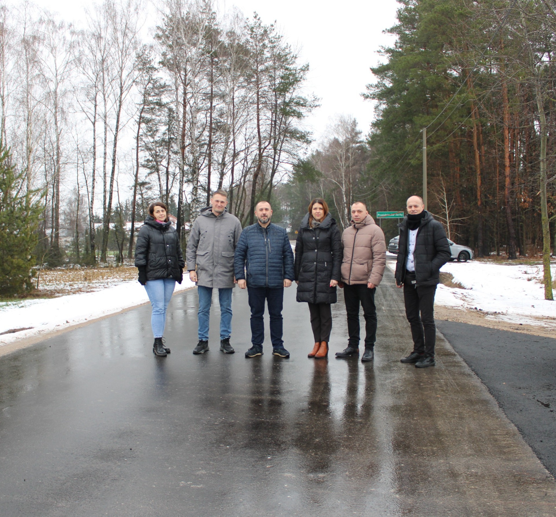 Odbiór końcowy prac na drodze powiatowej w gminie Andrzejewo 