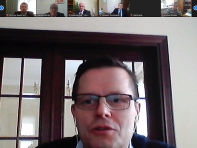 na zdjęciu kierownik POZ w Wąsewie