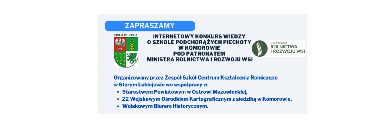 Informacja o konkursie 