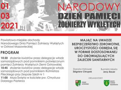 Plakat Narodowy Dzień Pamięci Żołnierzy Wyklętych 