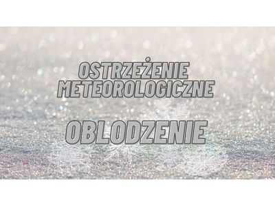 informacja o oblodzeniu
