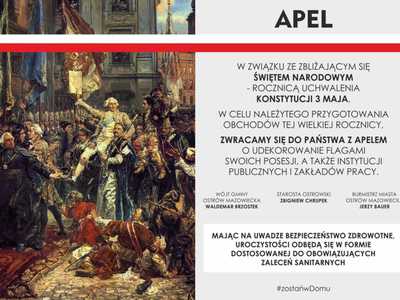Apel o udekorowanie posesji flagami 