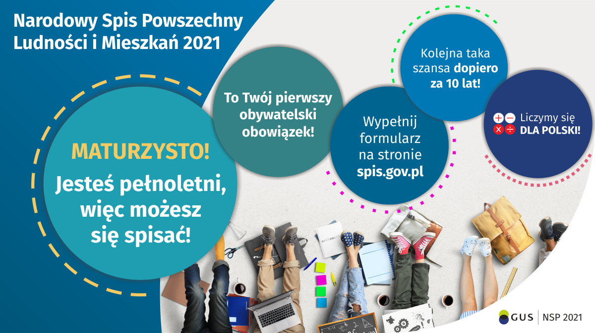 Ulotka - maturzysto, jesteś pełnoletni możesz się spisać!