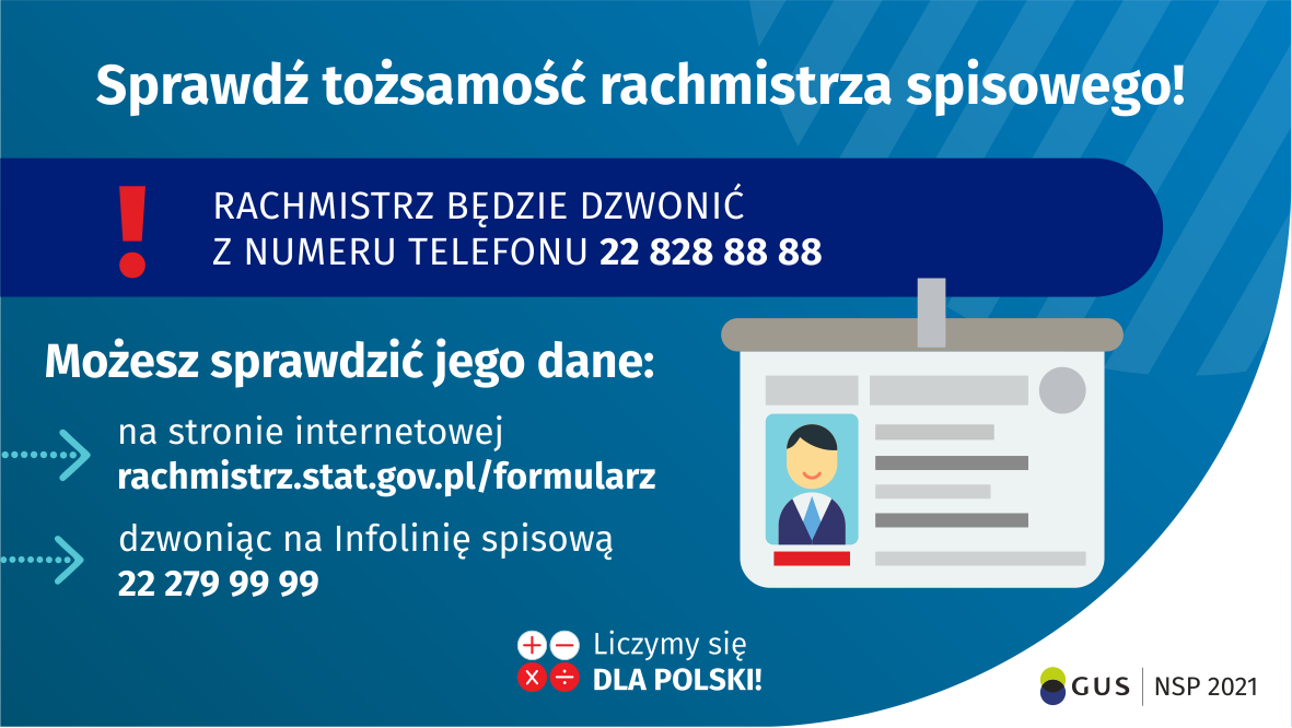  informacja jak sprawdzić tożsamość rachmistrza  