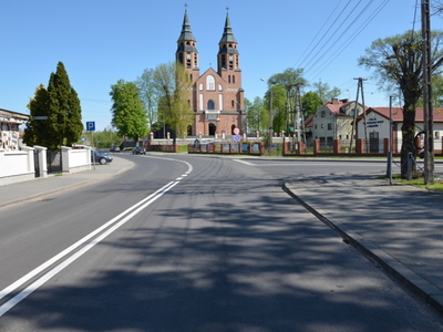 widok drogi powiatowej