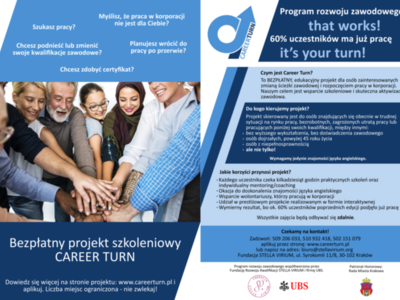 Ulotka informująca o projekcie 