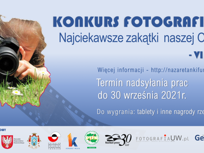 Baner promujący konkurs fotograficzny