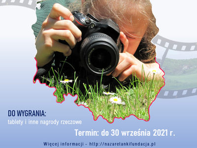 Plakat informujący o konkursie 