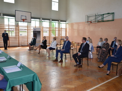 Przemawia Starosta Ostrowski Zbigniew Chrupek