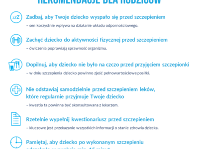 rekomendacje dla rodziców jak przygotować dziecko do szczepienia