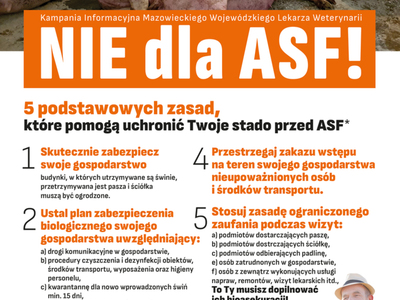 ulotka "Nie dla ASF!"
