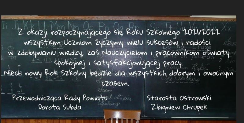 życzenia od władz powiatu