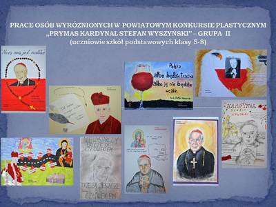 Prace plastyczne wyróżnionych w konkursie grupa II