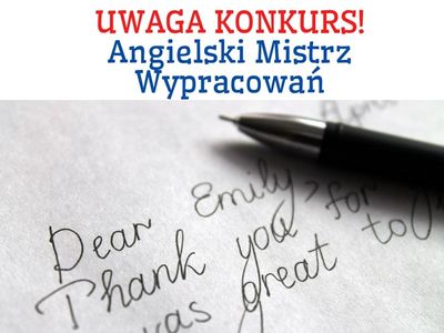 Plakat informujący o konkursie