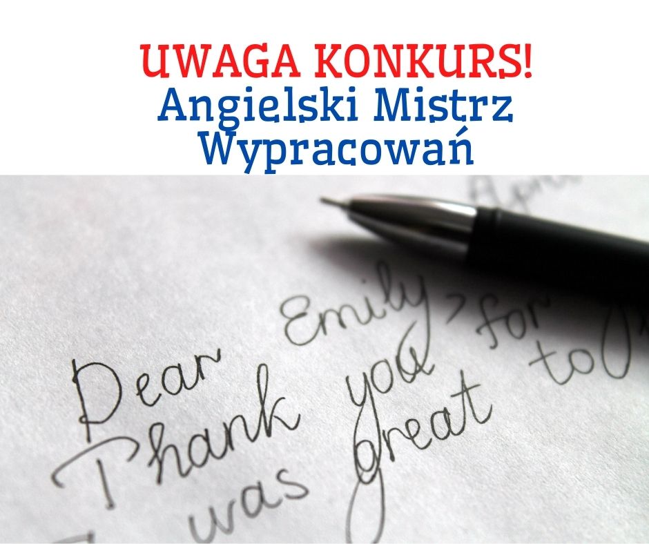 Plakat informujący o konkursie 
