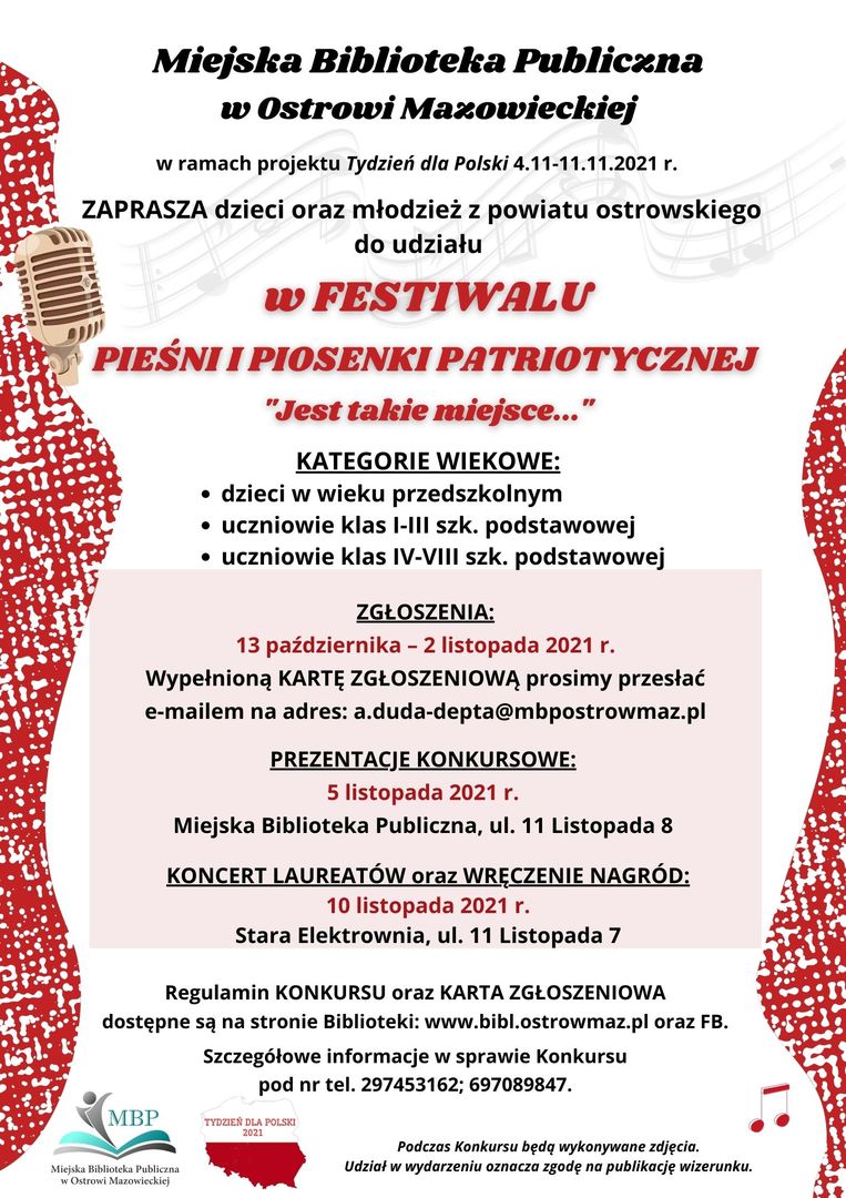 Plakat informujący o Festiwalu