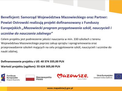 Informacja o realizowanym Projekcie i jego wartości (tekst pisany)