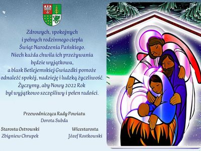 Życzenia z okazji Świąt Bożego Narodzenia