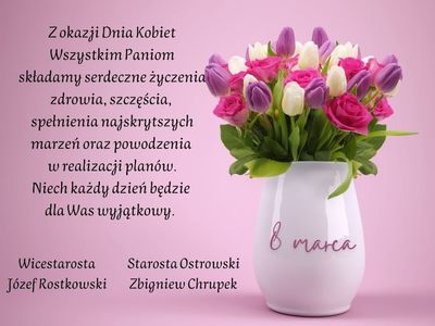 życzenia dla Pań z okazji Dnia Kobiet