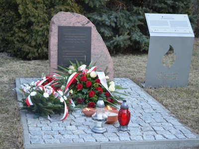 Pomnik upamiętniający Wacława Budziszewskiego w Nurze 