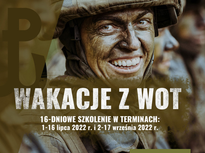 Plakat informujący o naborze do 5 MBOT