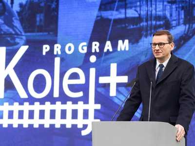 Premier Mateusz Morawiecki podczas wystąpienia