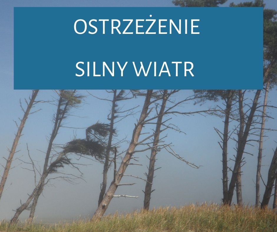 Ostrzeżenie silny wiatr