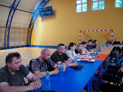 uczestnicy powiatowych ćwiczeń ratowniczo - gaśniczych