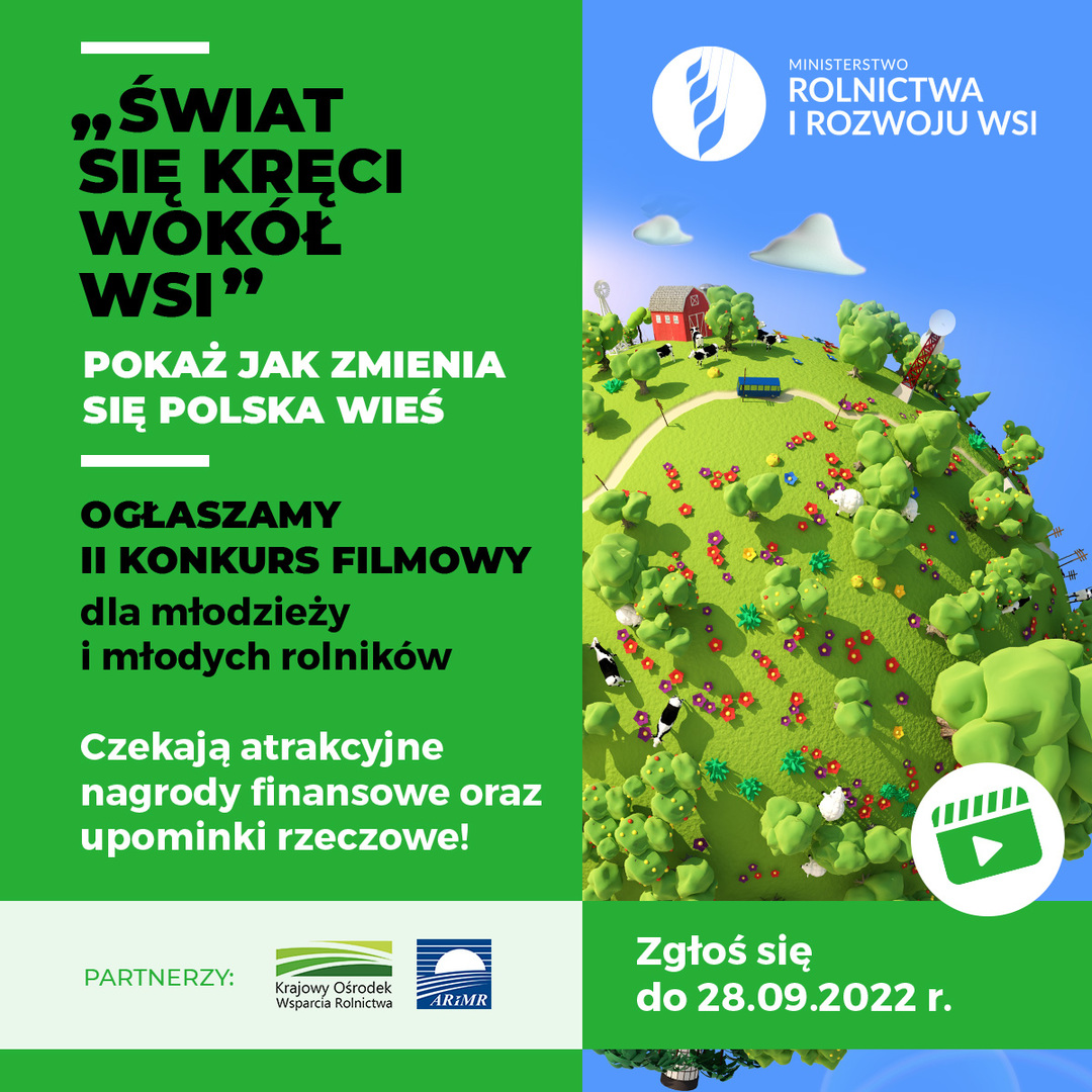 plakat informujący o konkursie