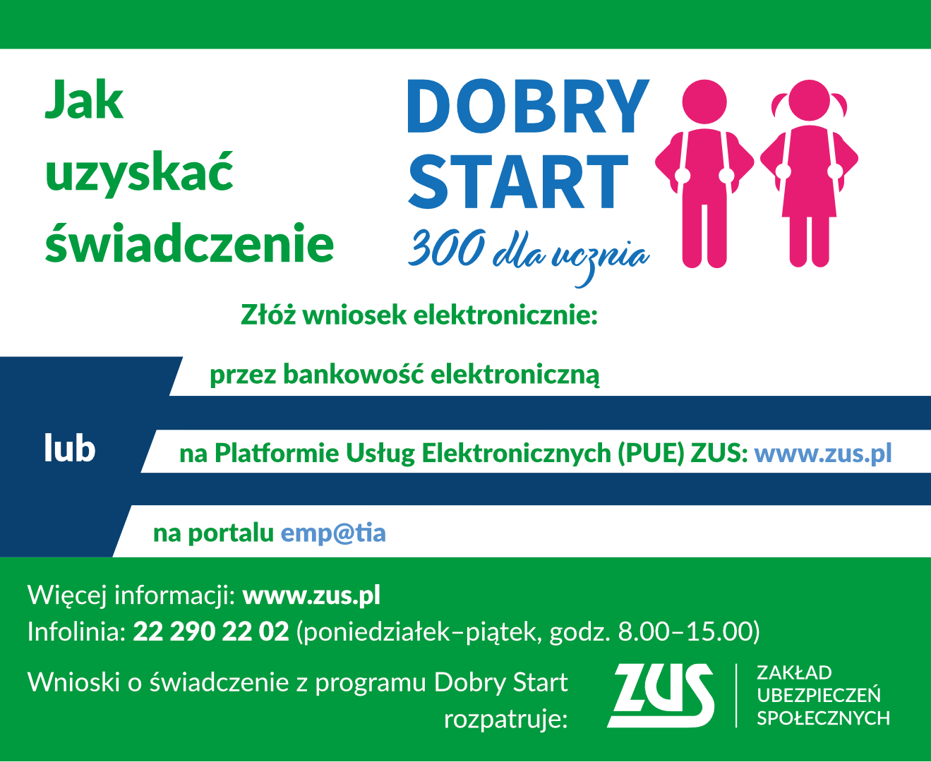 plakat informujący o programie 300+