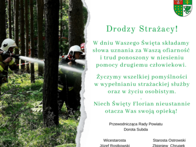 Życzenia z okazji Dnia Strażaka