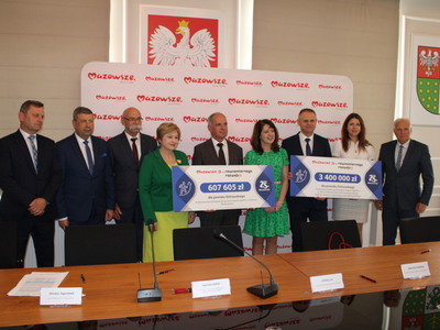 Podpisanie umów na realizację inwestycji przy wsparciu Samorządu Województwa Mazowieckiego